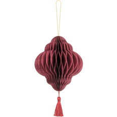 Rød Honeycombbolde PartyDeco Julepynt Honeycomb