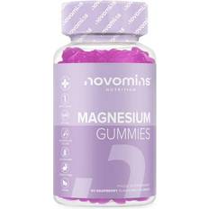 Raspberry Vitamins & Minerals Novomins Magnesium Raspberry Gummies 60 pcs