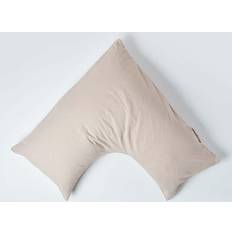 Natural Pillow Cases Homescapes Natural Luxury Soft Linen Shaped Pillow Case Natural