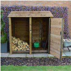 Rutland County Garden Furniture Hambleton 6Ft Tool Store Rustic Brown