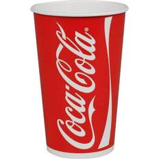 Cola glas Diverse Coca-Cola papbæger PE pap Ø8cm 30cl rød