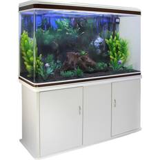 Aquarium Fish Tank & Cabinet with Complete Starter Kit