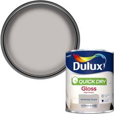 Dulux quick dry gloss Dulux Quick Dry Metal Paint Perfectly Taupe 0.75L