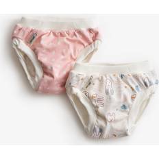 ImseVimse Trainingpants Pink Dots White Teddy 2 stk