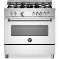 Bertazzoni Cookers Bertazzoni MAS95C1EXC 90cm Series Dual Fuel Single Range 5 Burner