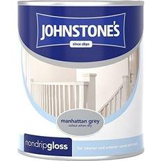 Johnstones Hardwearing Non Drip Gloss Wood Paint Manhattan Grey 0.75L