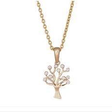 Livets træ kæde guld Nordahl Andersen Tree of Life Necklace - Gold/Transparent