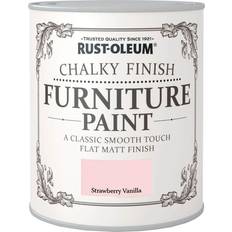 Rust-Oleum Chalky Paint Strawberry Vanilla 750Ml Metal Paint 0.75L