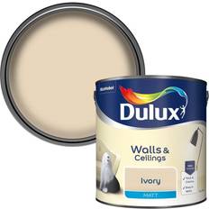 Dulux Ivory Matt Emulsion Paint Ceiling Paint, Wall Paint 2.5L