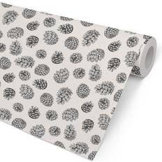 Sort Gavepapir Hedlunds Of Sweden Julpapper Kongle, charcoal