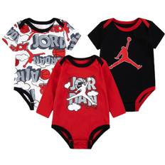 Jordan 3 fire red Jordan Comic Bodysuits 3-pack - Fire Red/Black