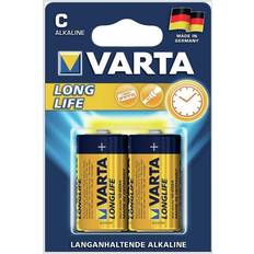 C long Varta 2 piles LR14 c long life sous blister