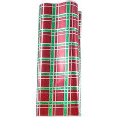 Christmas Gift Wrapping Papers Jam Paper Holiday Gift Tissue Christmas Plaid with Silver 3 Sheets/Pack