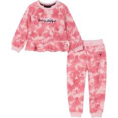 Tommy Hilfiger Girls Other Sets Tommy Hilfiger Little Girl's 2-Piece Tie Dye Logo Top & Joggers Set