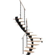 Trapper Dolle Hamburg Halvsving Sort-Style 6-Hvidolieret Eg-85-13 259 - 301 cm