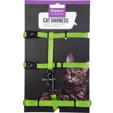 Kattsele Dogman Kattsele-set Findus Justerbar nylonsele koppel 10mm Fem olika färger.