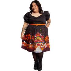 Loungefly Disney Haunted House Allison Dress - Black/Orange/Red - 4X