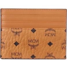 Card Cases MCM Card Case In Visetos Original Mini - Cognac