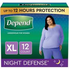 Depend Night Defense Underwear for Women Overnight 12-pack