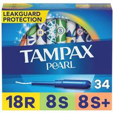 Tampax super plus Tampax Pearl Triple Regular/Super/Super Plus Unscented 34-pack