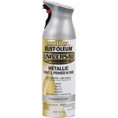 Paint Rust-Oleum Universal Metallic 11 oz Wood Paint Titanium Silver