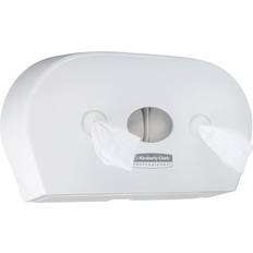 Toilet tissue Scott Aquarius Mini Twin Centrefeed Toilet Tissue Dispenser White 7186