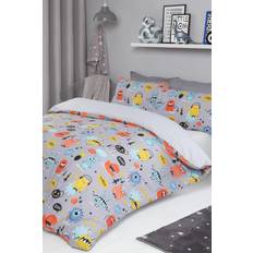 Polyester Fabrics Dreamscene Monster Print Kids Duvet Cover Bedding