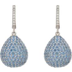 Latelita Valerie Pear Drop Gemstone Earrings Ice