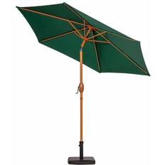 Green Parasols Amir Royalcraft 2.5m Woodlook Crank & Tilt Parasol Green