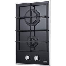 Summit Built in Cooktops Summit GC2BGL 2-Burner Gas-On-Glass Cooktop