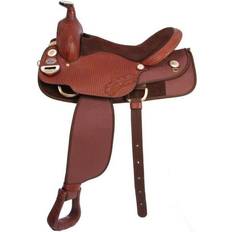 King Series Golden Trail Western Saddle 16.5inch - Brown