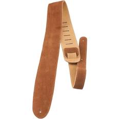 Straps Perri's 2-1/2" Suede Leather Guitar Strap Natural