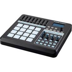 DJ Mixers Monoprice Stage Right SRP200 USB MIDI Pad Controller with 16x RGB Velocity-Sensitive Pads and 8x Sliders