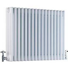 Acova White 4 Column Radiator, W628mm X H600mm