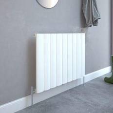 Kudox Alulite White Horizontal Designer Radiator, W850mm X H600mm