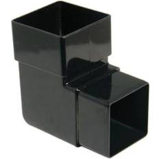 Sewer FloPlast FloPlast Black Square 92.5Â° Offset Downpipe bend