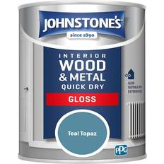 Paint Johnstones Interior Wood Metal Quick Dry Gloss Paint Wood Paint 0.75L
