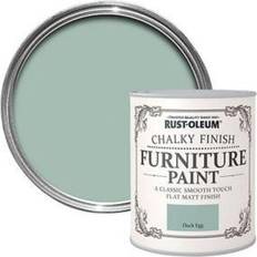 Rust-Oleum Paint Rust-Oleum Chalky Finish Paint Duck Egg 750 Wood Paint 0.75L
