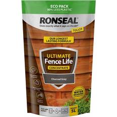 Pinturas Ronseal Ultimate Fence Life Concentrate Paint Charcoal Pintura para Madera Gris