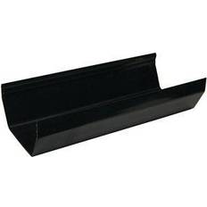 Black FloPlast 114mm Square Line Gutter