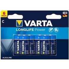 Varta longlife power c lr14 batterier Varta Longlife Power C LR14 Alkaline Batteries 6 Pack