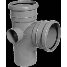 FloPlast 110mm Soil Pipe Branch Double Socket/Spigot 92.5Â°