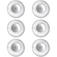 Magnets, Large, 0.45" dia, Clear, 6/Pack