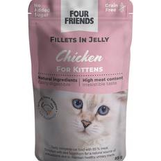 Four Friends Katter Husdjur Four Friends Kitten Chicken Jelly Pouch 85