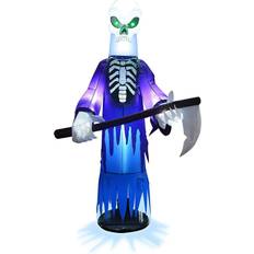 Inflatable Floating Head Reaper Halloween Decoration Blue/Green/White One-Size