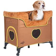 Petique Petique Bedside Lounge Pet Bed, Bunk Bed Raised Lounge Bed