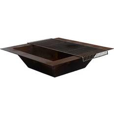 Corten stål Brafab Kummin Grillinsats med galler, 80x80, Corten stål