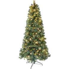 Interior Details Puleo International 6ft Pre-Lit LED Montana Pine Tree Christmas Tree