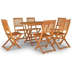 vidaXL 3086999 Juego de comedor de patio, 1 Mesa incl. 6 Sillas