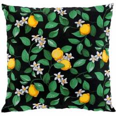 Arvidssons Textil Citronlycka Kuddöverdrag Gul, Svart (47x47cm)